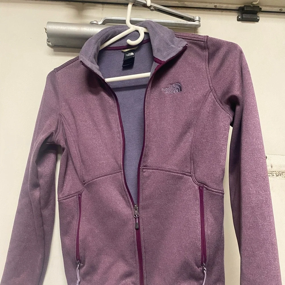 The North Face Maroon Heathered Jacket size small - - Picture 1 of 3